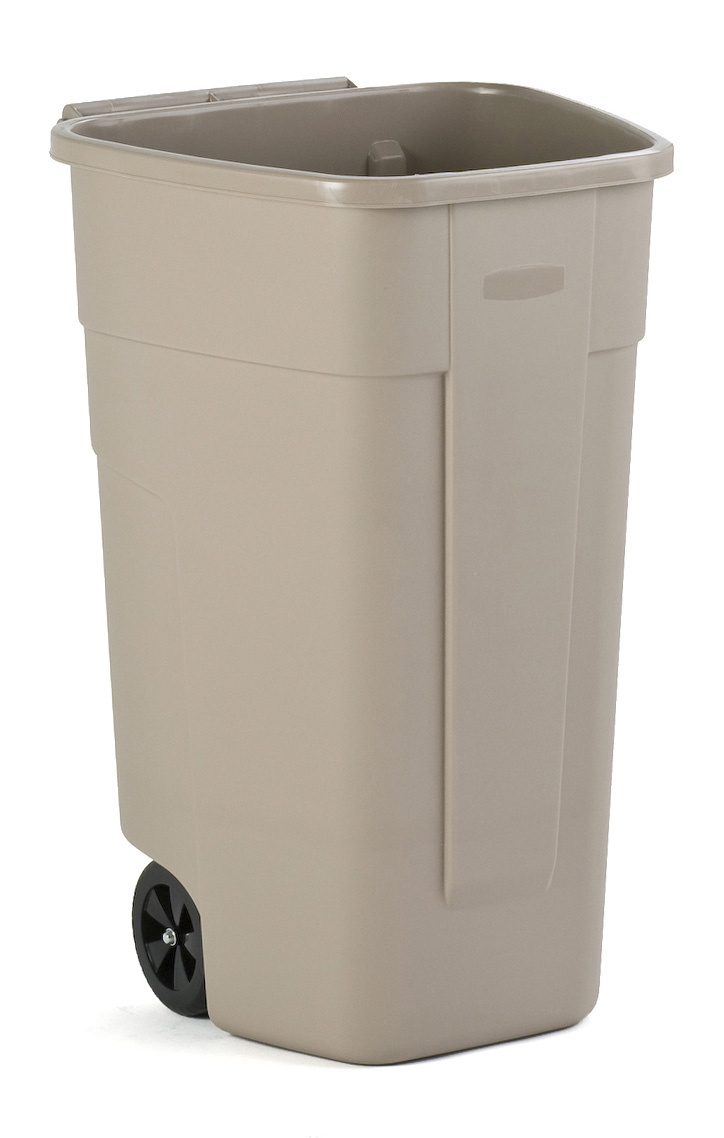 Rubbermaid Rubbermaid mobiele container beige 100 liter