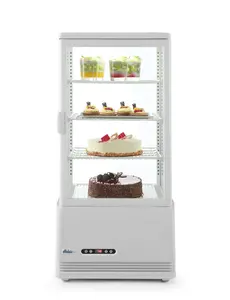 Arktic Koelvitrine met 3 schappen 78 liter Wit | 2 tot 6° C | 444x397xH940mm.