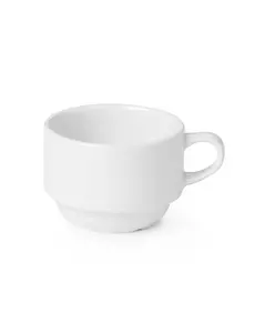 Hendi Delta koffiekop | 17cl. | Wit hotelporselein | 799130