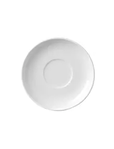 Hendi Delta schotel voor koffie- en cappuccinokop | Wit hotelporselein | 799154