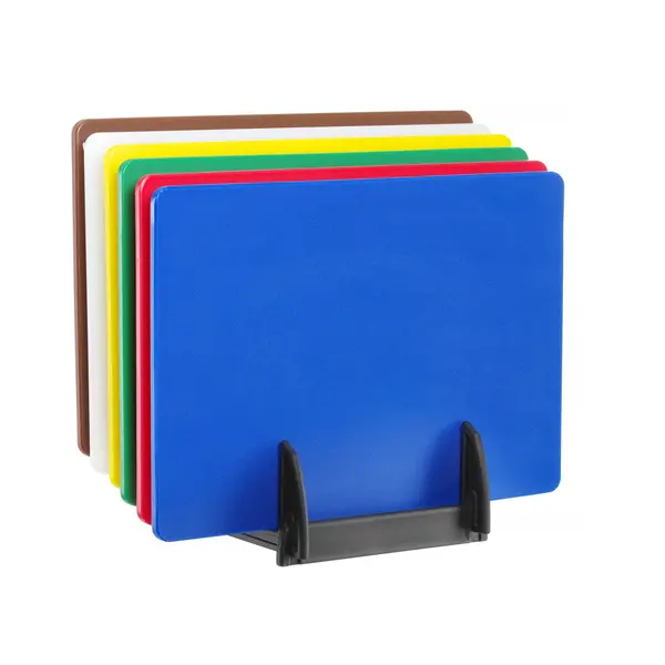 Hendi Hendi Snijplanken met rek HACCP | 45x30x10cm. | Set van 6