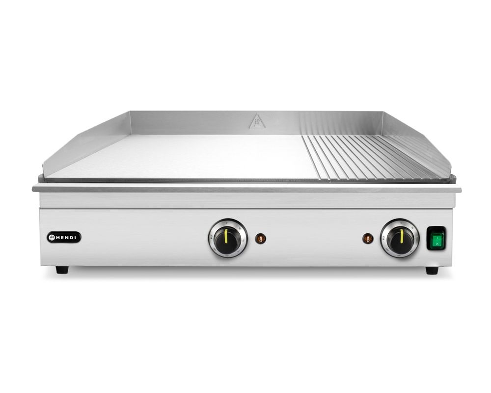 Hendi Hendi Bakplaat 1/3 geribbeld 3500W | 697x474xH241mm