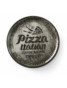 Hendi Pizzabord Recipe Collection zwart | HENDI | Zwart | Ø330mm