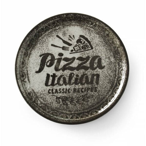 Hendi Pizzabord Recipe Collection zwart | HENDI | Zwart | Ø310mm