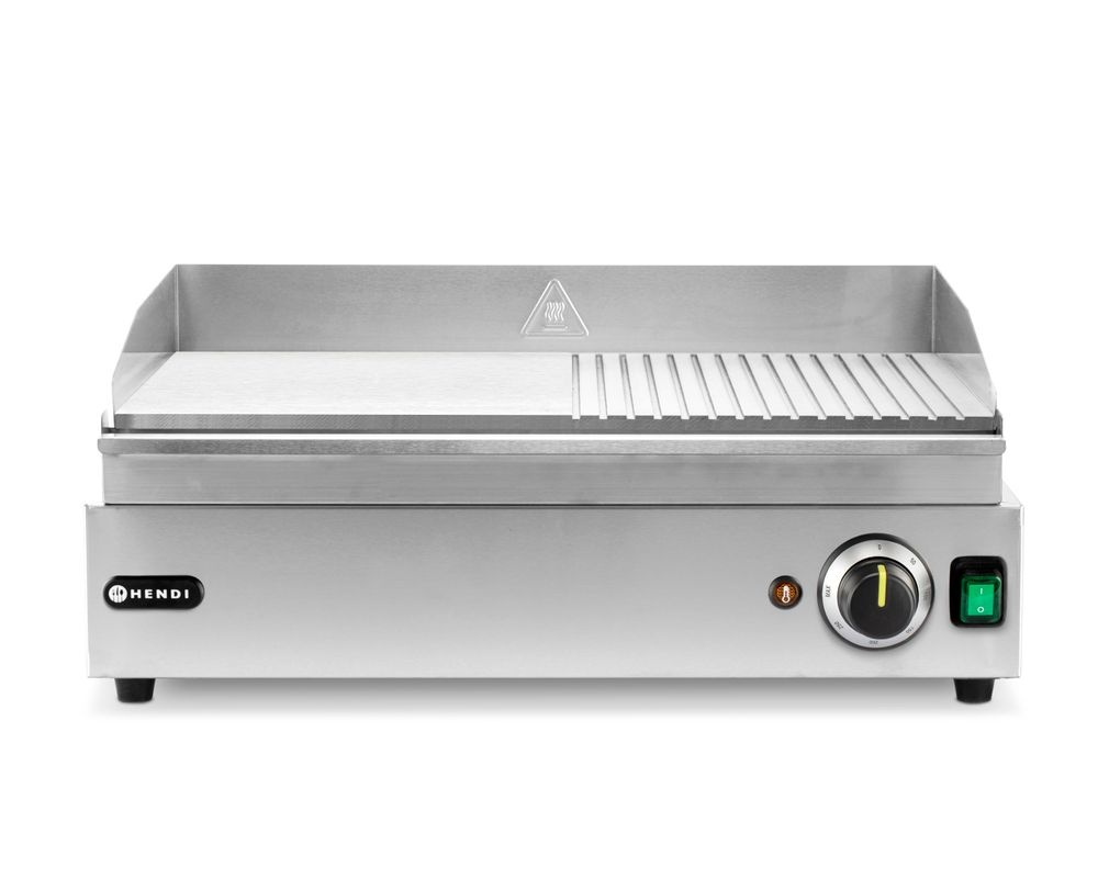 Hendi Hendi Bakplaat half geribbeld half glad 2400W | 527x404xH233mm, foto 2 van 2