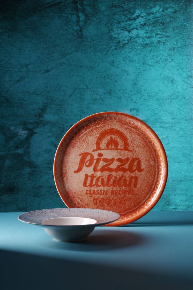 Hendi Pizzabord Recipe Collection Brick Red | HENDI | Rood | Ø330mm, foto 2 van 3
