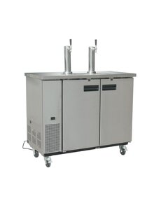 Polar Biertap installatie met twee kranen en 2 vaten 50 liter | 125x62xH144. cm.