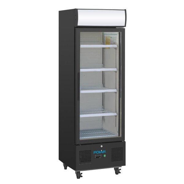 Polar Polar Display koeling met display 218 liter zwart | +2°C tot +8°C |  53x57.5xH169 cm.