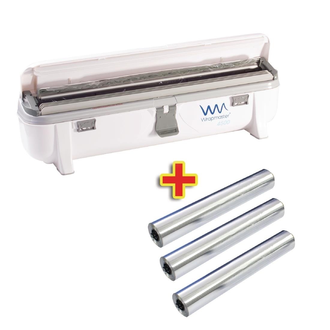 Wrapmaster Wrapmaster 4500 dispenser en 3 x 90m aluminium folie | Speciale aanbieding