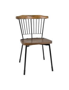 Bolero Bolero Scandi bijzetstoelen zwart (pak van 2)