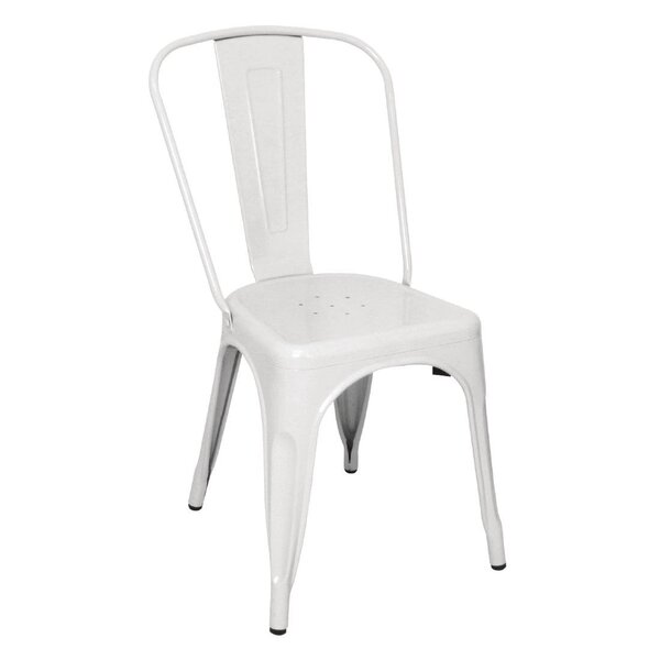 Bolero Bolero bistro stalen bijzetstoel wit (4 stuks)