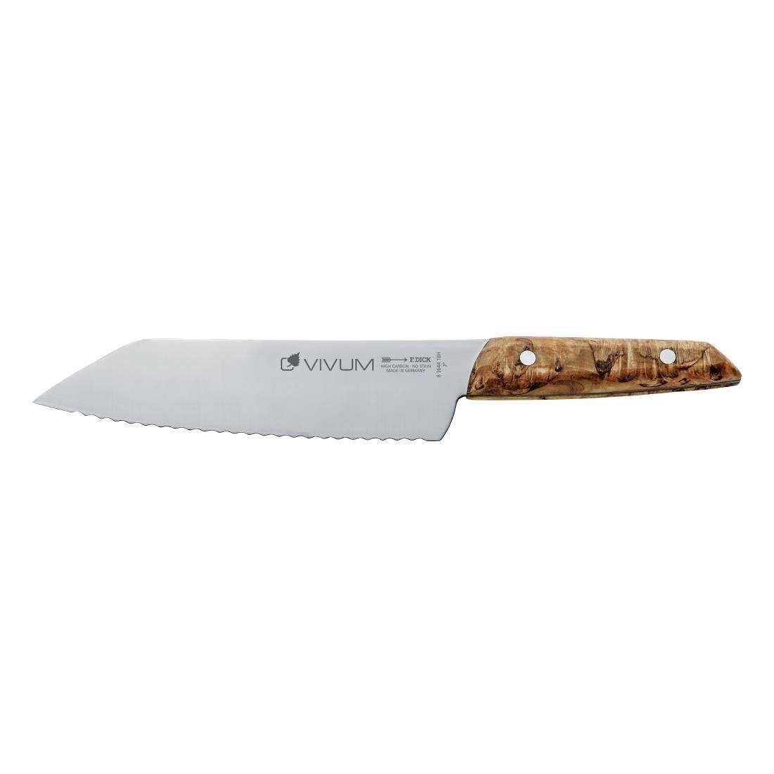 Dick Dick Vivum gekarteld universeelmes rand | Lengte mes 18 cm