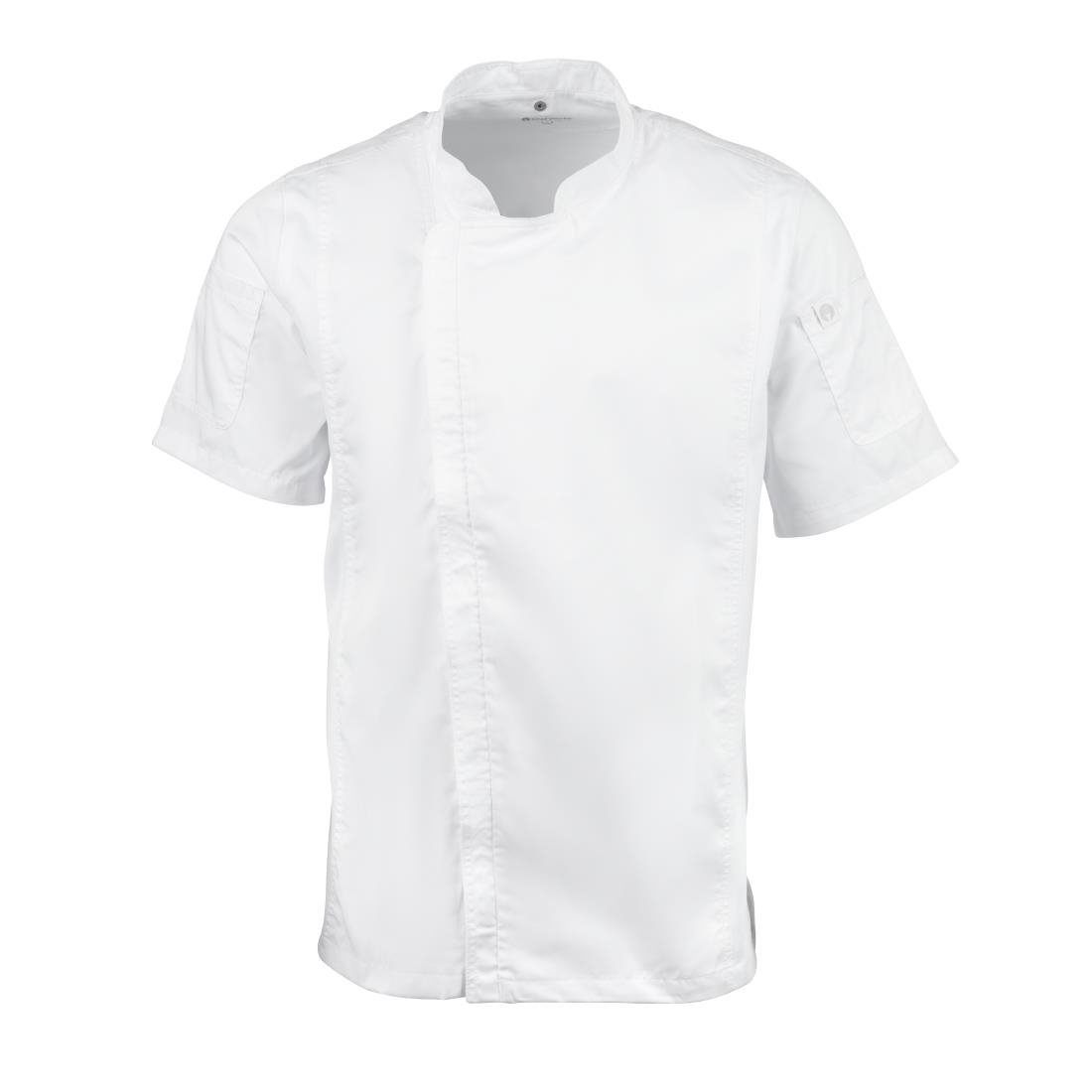 Chef Works Chef Works Springfield unisex koksbuis met rits wit L