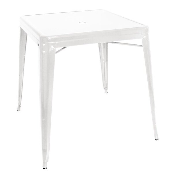 Bolero Bolero bistro vierkante stalen tafel wit 668 mm (enkel)