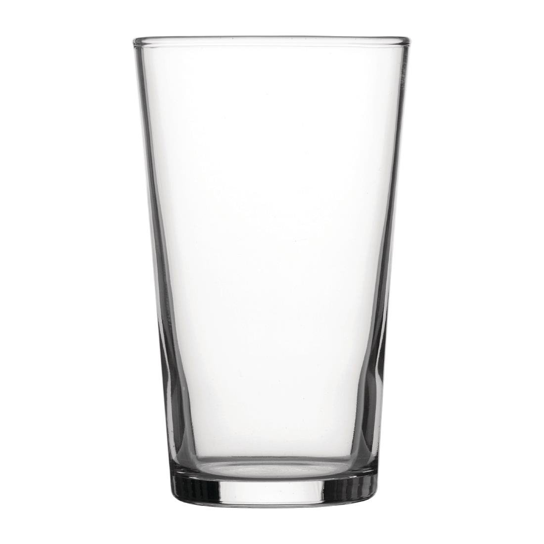 Utopia Utopia geharde conische bierglazen 280 ml CE-gemarkeerd (48 stuks)
