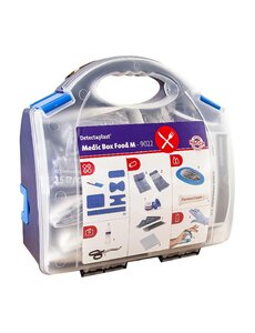 Detectaplast EHBO-doos voedsel | 20 pleisters 25x72mm - 10 pleisters 50x72mm - 6 vingertoppleisters - 4 knokkelpleisters