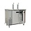 Polar Polar Biertap installatie met twee kranen en 2 vaten 50 liter | 125x62xH144. cm.