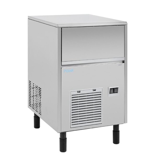 Polar Polar IJsblokjesmachine cap. 33 kg/24 uur | 28 vierkante blokjes per cyclus | Opslag 16 kilo