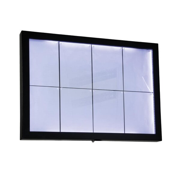 Securit Securit Zwart hamerslag staal wit 8xA4 informatiedisplay (excl. paal en voet)