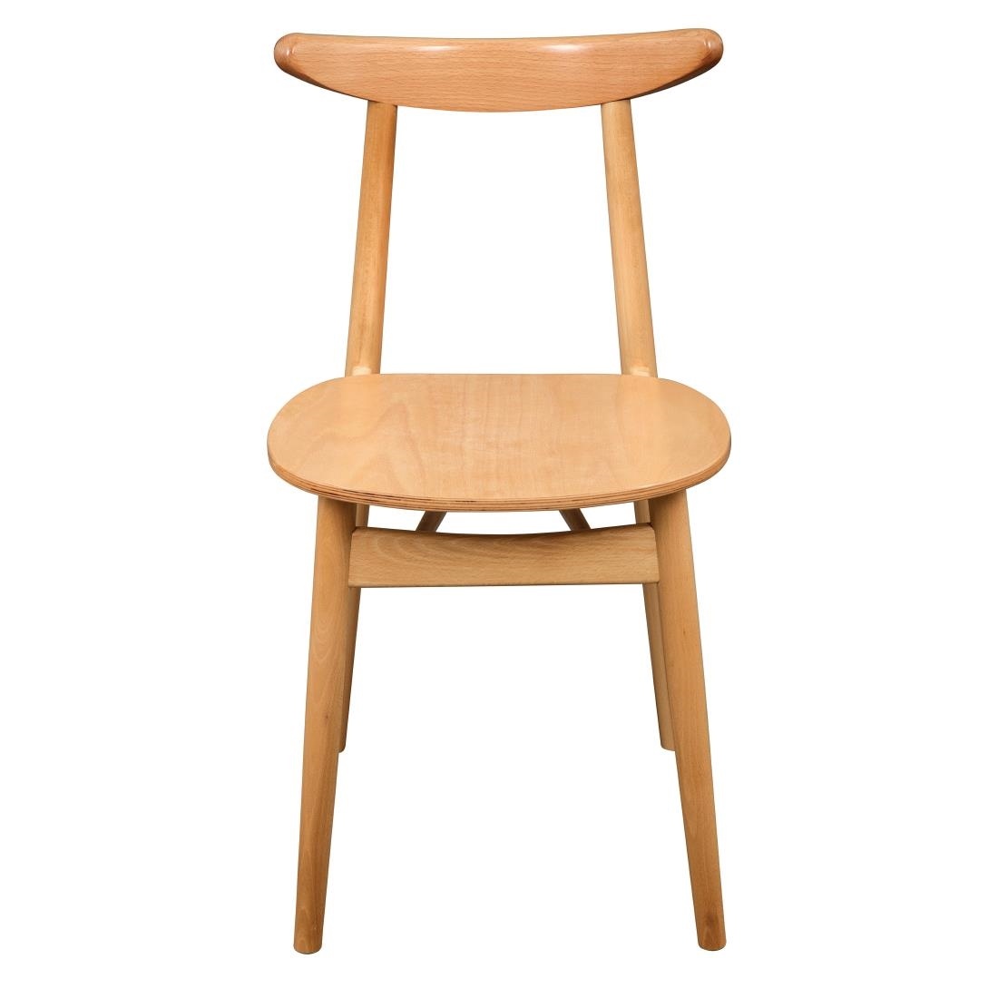 Fameg Fameg beuken bijzetstoel (pak van 2), foto 2 van 4