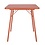 Bolero Bolero Terracotta vierkante stalen lattentafel - 700 mm