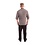 Chef Works Chef Works Urban Hartford unisex koksbuis met rits lange mouw grijs M