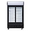 Polar Polar Displaykoeling met schuifdeuren en lichtbak 950 liter zwart |  +2°C tot +6°C | 120x73xH204 cm.