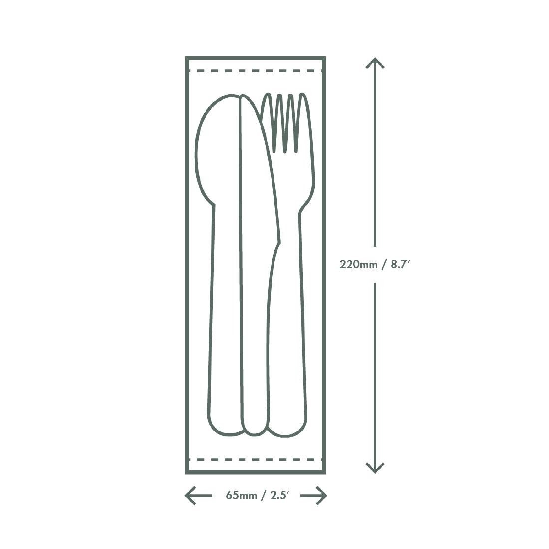 Vegware Vegware Composteerbare papieren bestekset 4 in 1 | Per 250 stuks, foto 3 van 3