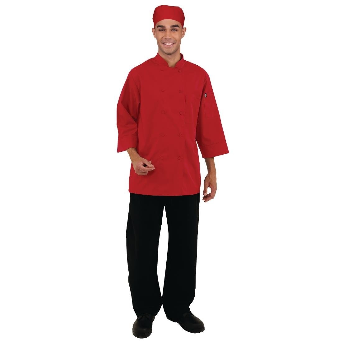 Chef Works Chef Works unisex koksbuis rood S, foto 3 van 6