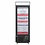 Polar Polar Display vrieskast met glasdeur 412 liter zwart | -22°C tot -18°C | 68x74.5xH199 cm.