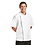 Chef Works Chef Works Springfield unisex koksbuis met rits wit M