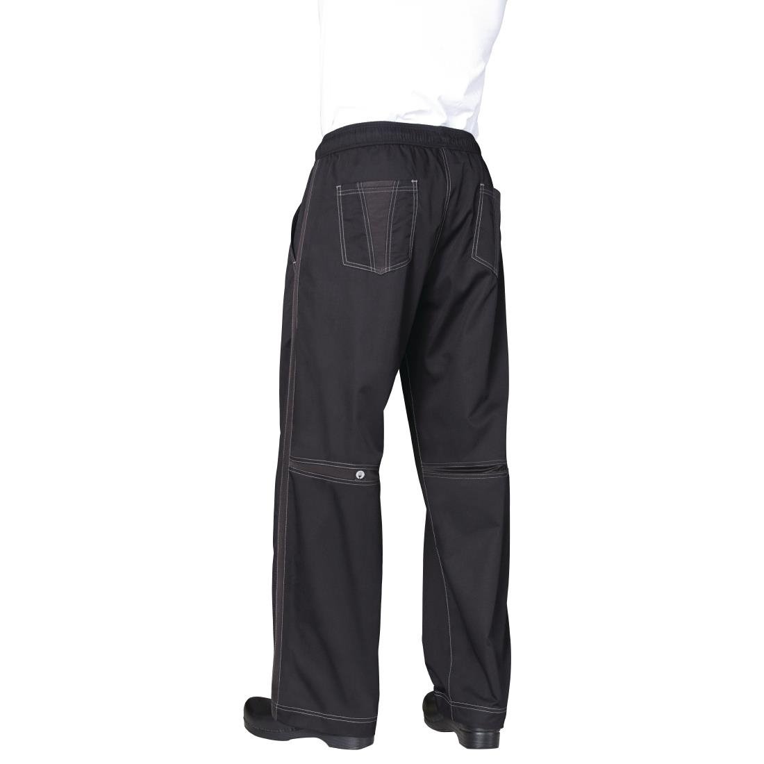 Chef Works Chef Works Cool Vent uniseks baggy koksbroek zwart M, foto 4 van 6