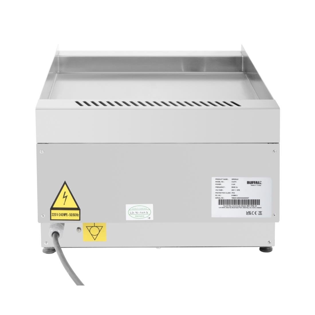 Buffalo Buffalo 600 serie elektrische bakplaat 400 mm, foto 5 van 6