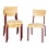 Bolero Bolero Cantina bijzetstoelen met zitkussen en rugleuning (4 stuks)