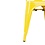 Bolero Bolero Bistro stalen bijzetstoelen geel (4 stuks)