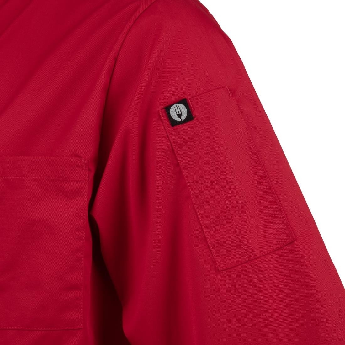 Chef Works Chef Works unisex koksbuis rood S, foto 6 van 6