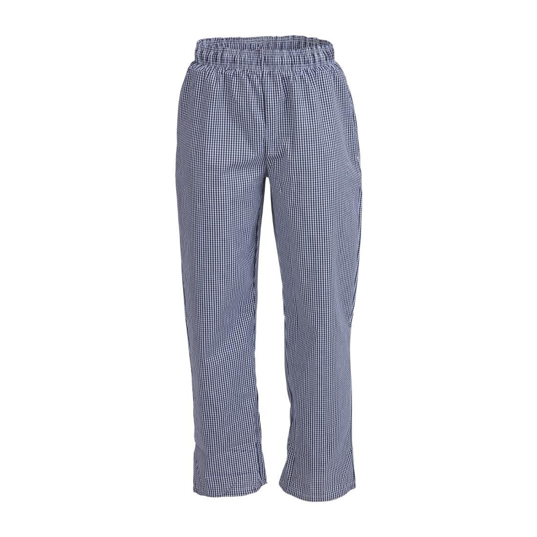 Whites Whites Vegas koksbroek blauw-wit geruit S