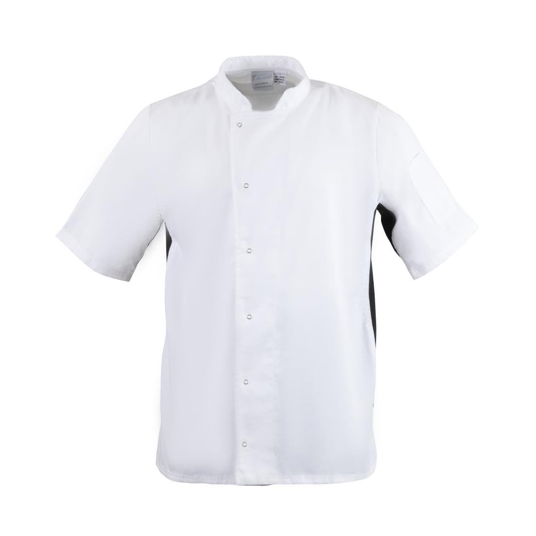 Whites Whites Nevada koksbuis wit met zwart contrast S
