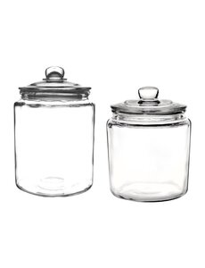 Olympia Biscotti glazen potten | Set 6,3 liter en 3,8 liter