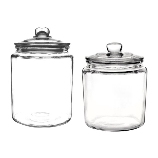 Olympia Olympia Biscotti glazen potten | Set 6,3 liter en 3,8 liter