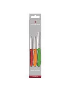 Victorinox Schilmessenset rood, oranje en groen lemmer | Totale lengte 19cm.