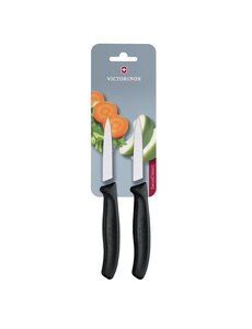 Victorinox Schilmesje met punt lemmet 8cm zwart | Per 2 stuks
