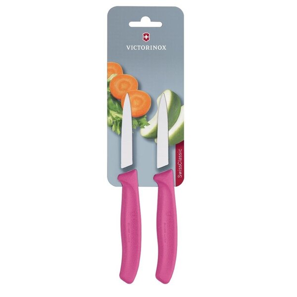 Victorinox Victorinox Officemes met spitse punt 8 cm roze (2 stuks)