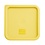 Hygiplas Hygiplas vierkant deksel voor vershouddozen, geel, medium