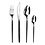 Amefa Amefa Soprano tafelmes zwart gecoat PVD 23 cm. | 12 stuks
