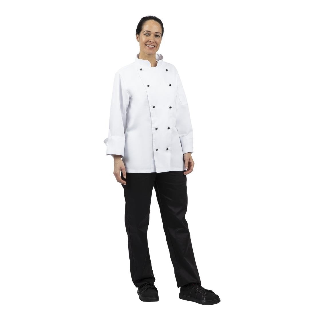 Whites Whites Chicago unisex koksbuis lange mouw wit M, foto 2 van 6