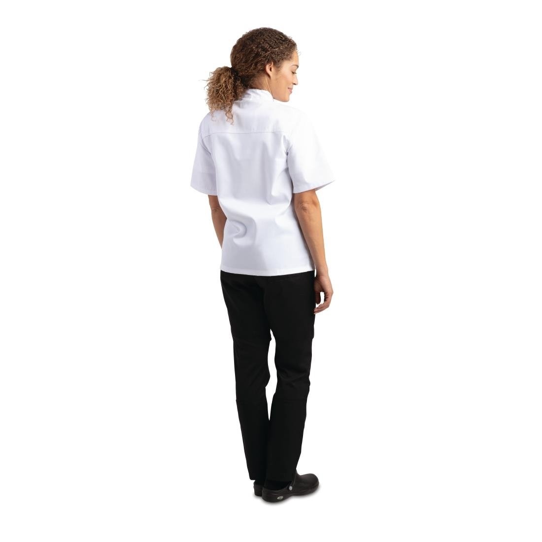 Whites Whites Chicago unisex koksbuis korte mouw wit M, foto 3 van 6