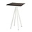 Veba Infinity Statafel wit frame + Riverwashed Wood HPL 70x70 cm