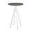 Veba Infinity Statafel wit frame + Galaxy Marble HPL Ø70 cm