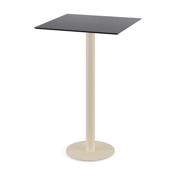 Veba Urban Statafel zand frame + Zwart HPL 70x70 cm